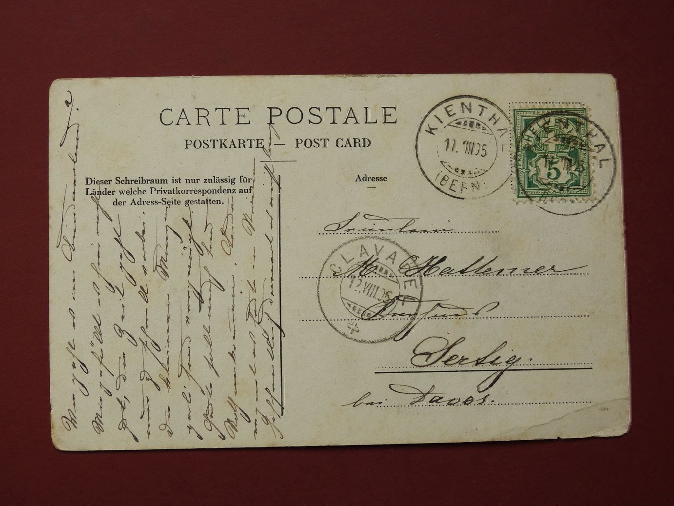 Cartoline postali: Kienthal u. Blümlisalp – Usato da Rain venduto da 999-800-K 1