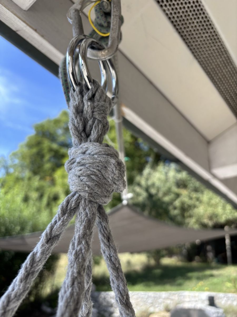 Poltrone pensili da giardino: Fauteuil suspendu gris  – Usato da Avry-devant-Pont venduto da Odilee 4