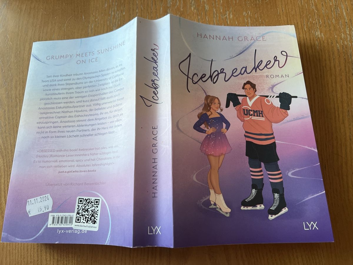 Libri: Icebreaker Roman Hannah Grace  – Usato da Ruggell venduto da Malbuntiger01