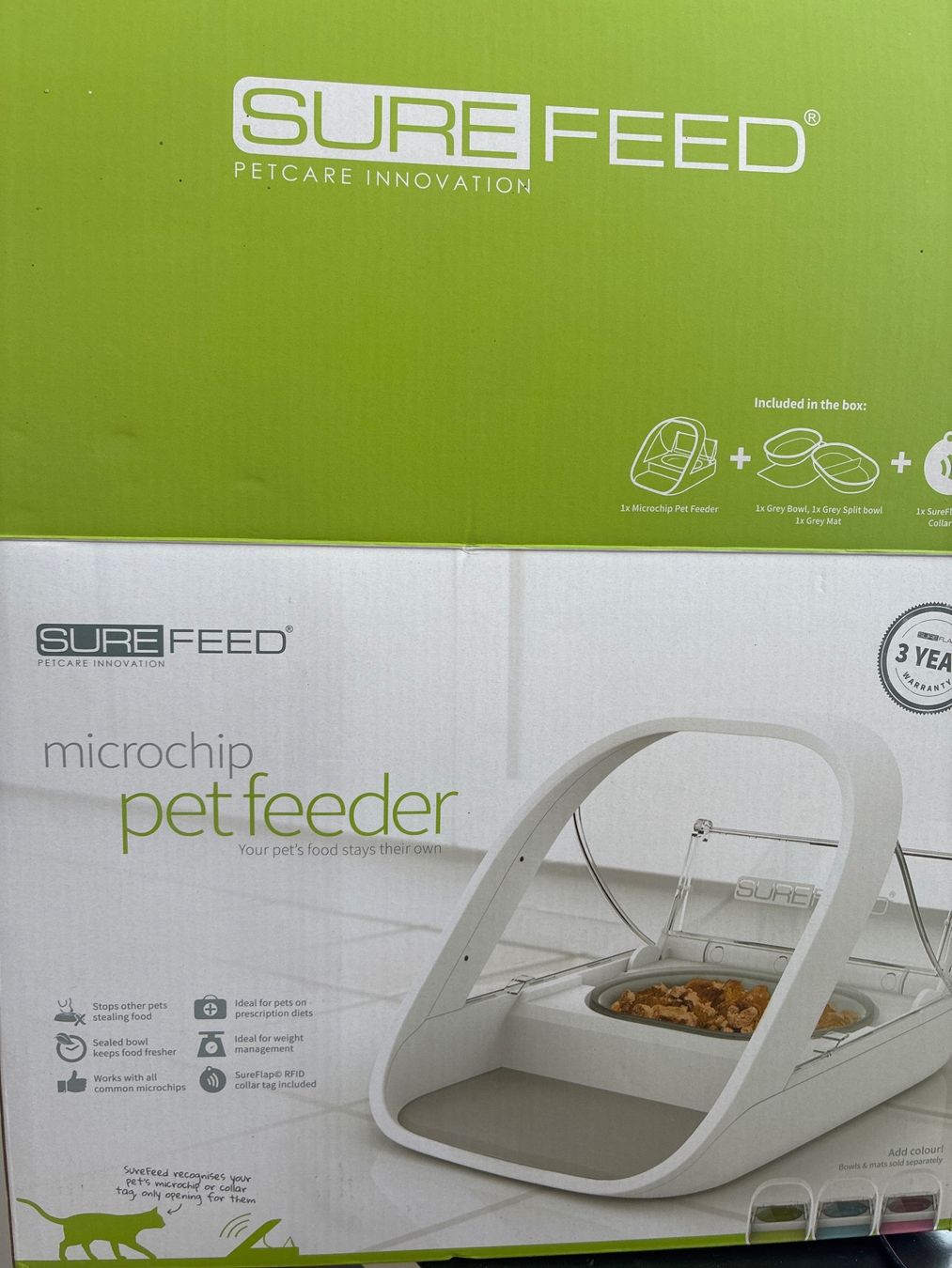 Sure Petcare Nourriture: Surefeed Microchip petfeeder neu – Neuf avec emballage d'origine à Abtwil SG par mutts1 1