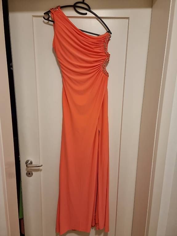 Vestiti: Coralfarbenes Abendkleid Gr S – Nuovo (secondo la descrizione) da Zürich venduto da Takili123