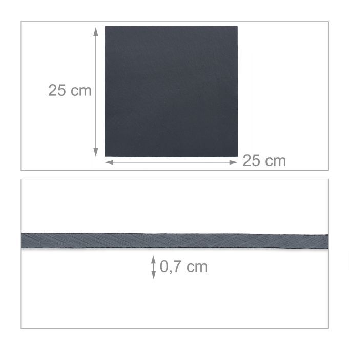 Piatti di portata: Schieferplatte quadratisch 6er Set – Nuovo e nell'imballaggio originale da Bülach venduto da StoreInShopOutlet 3