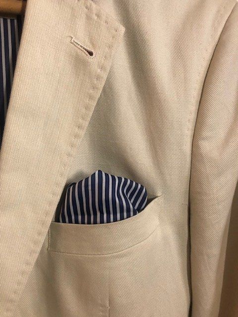 Maddison Giacche: Herren-Blazer, Maddison, 48, beige mit farbigem Futter – Usato da Hünenberg See venduto da dustein 3