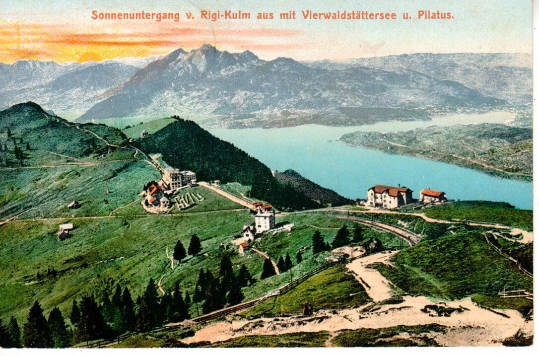 Cartoline postali: Rigi 1907 – Usato da Wolhusen venduto da Curver9