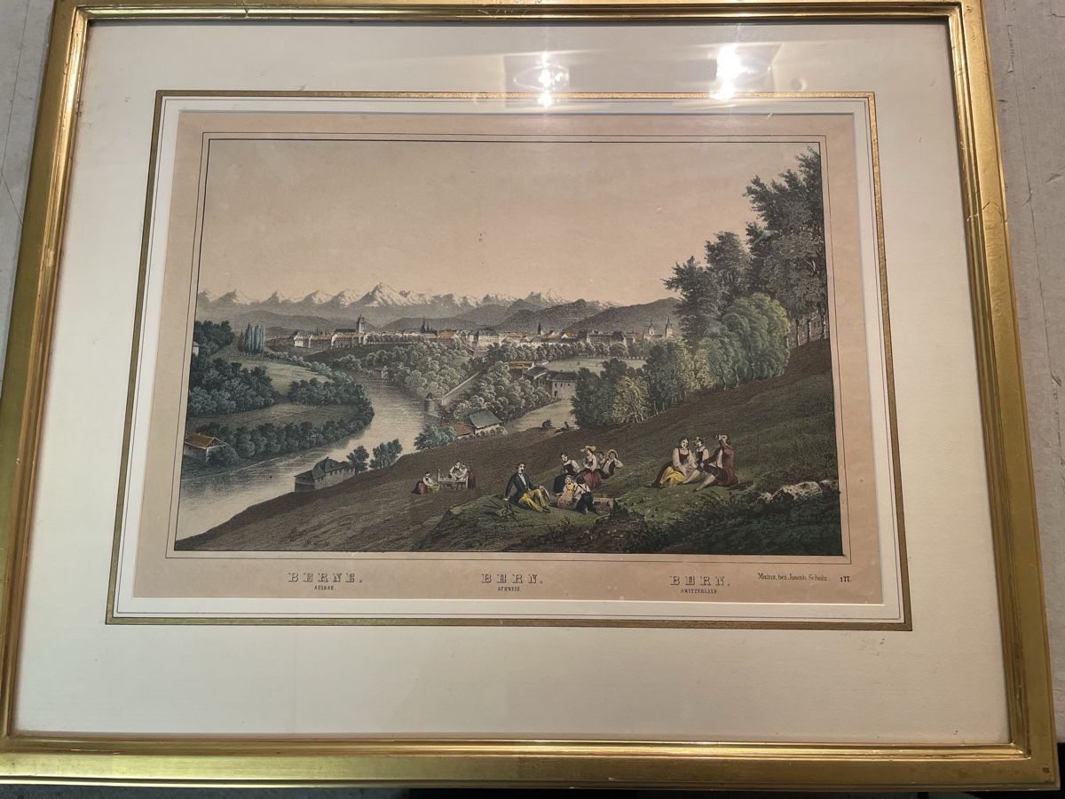 Grafica & Litografie: Alte Ansicht Bern, Lithografie – Usato da Hindelbank venduto da chinok01