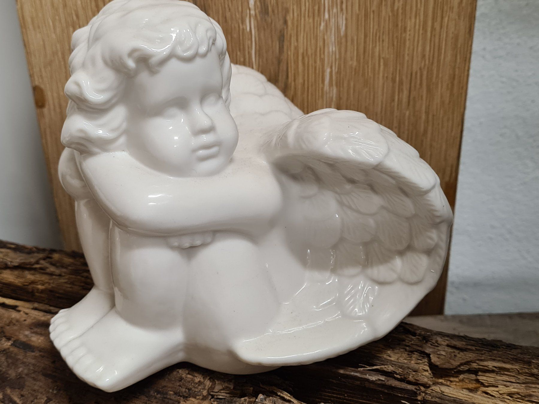 Statuette: Grosse Engelsfigur Keramik, ca. 13x13 cm cm – Usato da Amriswil venduto da kleindeko 1