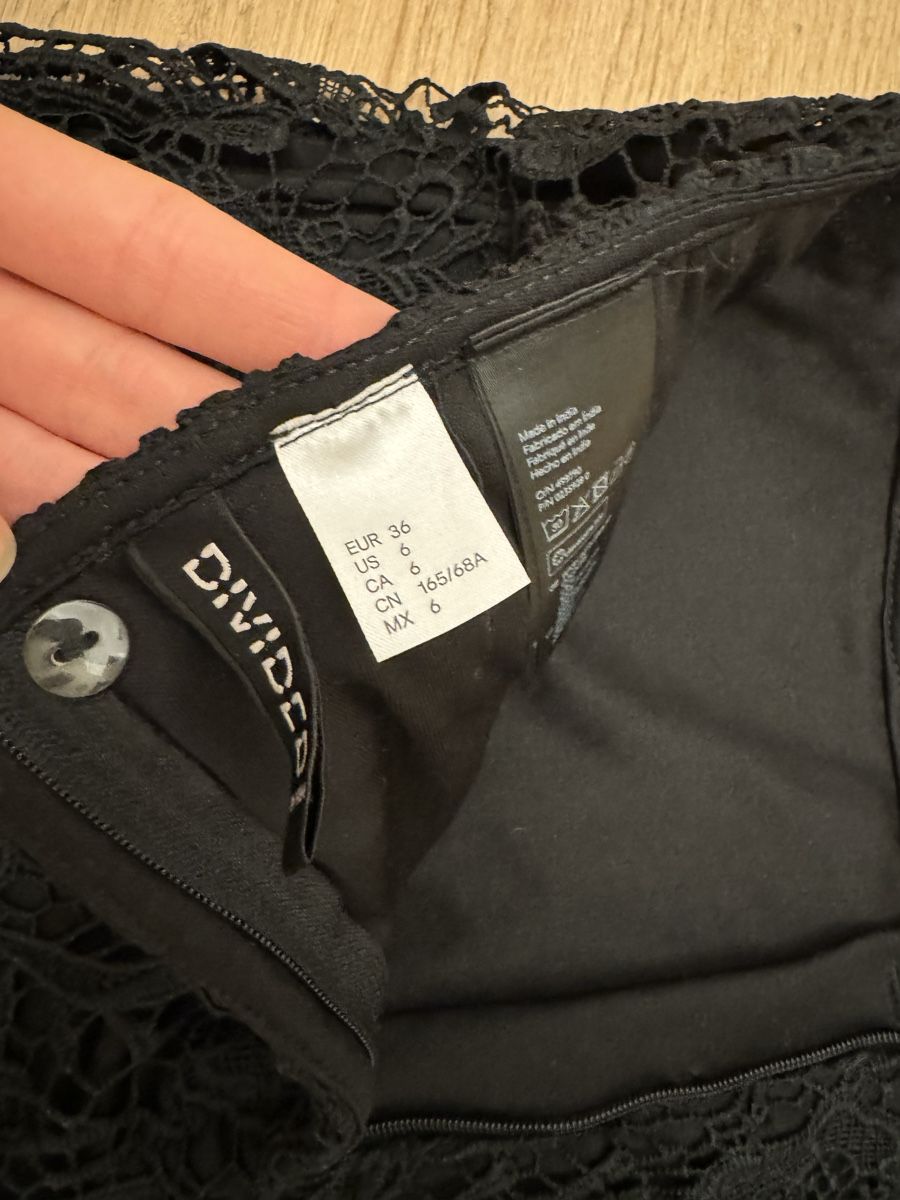 H&M Gonne: Black Lace Mini Skirt, size EU 36 – Usato da Vesenaz venduto da nat_mq8l 2