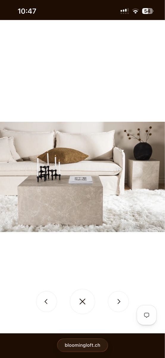 Tables: Couchtisch Marmoroptik rechteckig – D'occasion à Wölflinswil par iam_g9gb 1