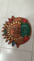 DECORATION SOLEIL /LUNE EN TERRE CUITE (diamètre 30cm)