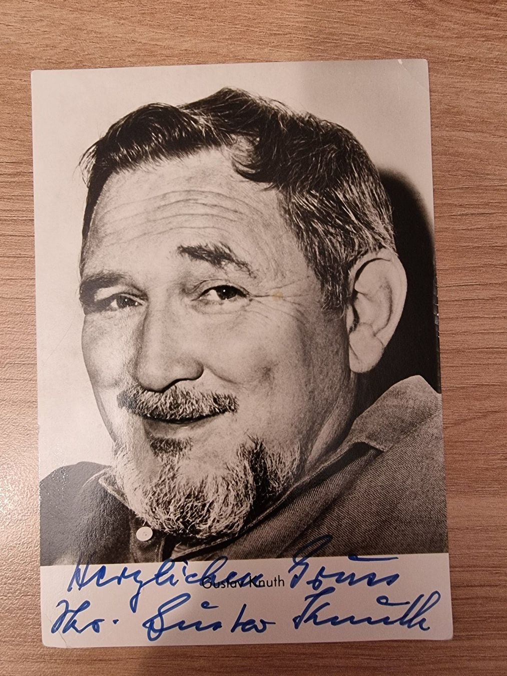 Autogramme: Gustav Knuth Originalautogramm – Gebraucht aus Winterthur von Christinakim