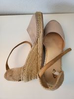 Espadrilles Damen Macarena, Gr. 39 - Beige, Leder