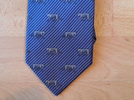 Seidenkrawatte - schwarzer Panther  - Made in Italy