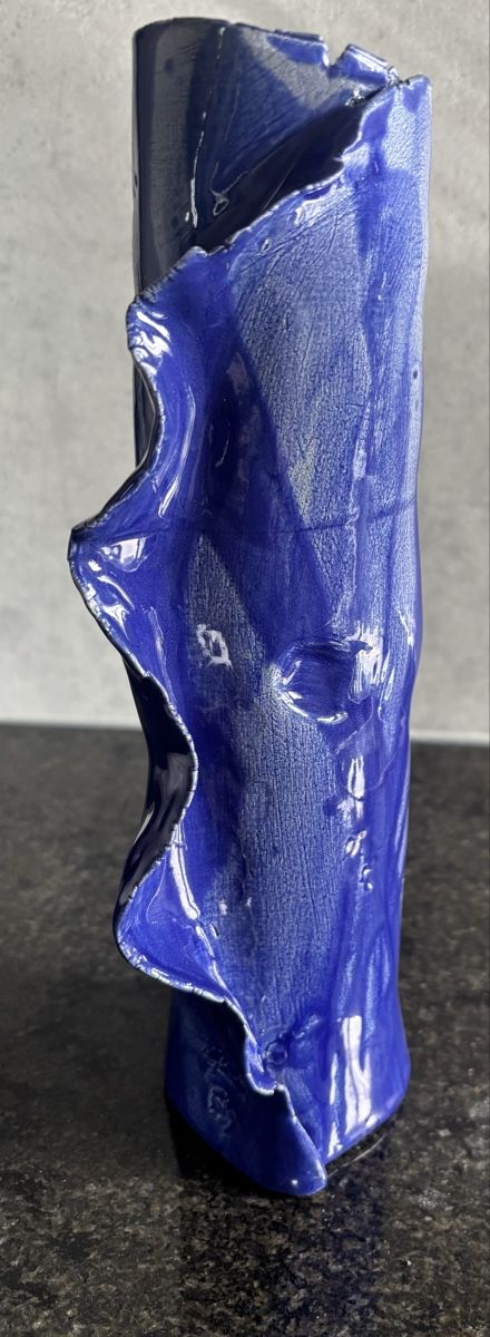 Vasi & Recipienti: Vase artisanal bleu – Nuovo (secondo la descrizione) da Cudrefin venduto da sdz_trl6