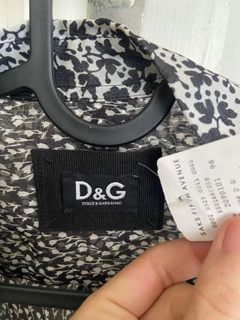 D&G Seidenbluse, Grösse (S-M) 44, Schwarz/Weiss, Sommerlich!