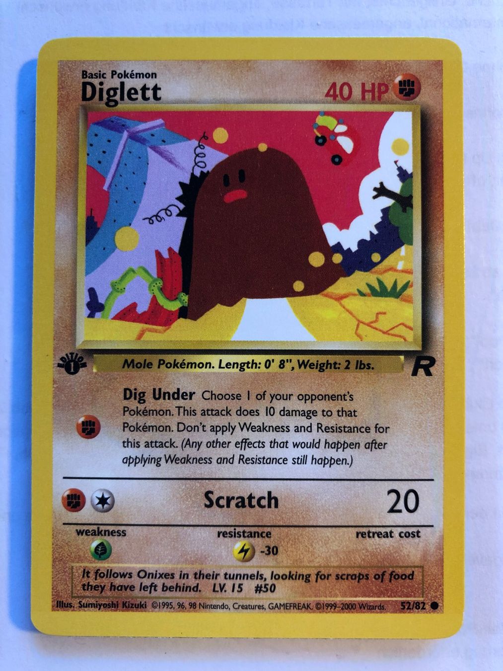 Sammelbilder & Trading cards: Diglett 1st Team Rocket - MINT - ab 1.- – Gebraucht aus Giubiasco von dan_pr8b
