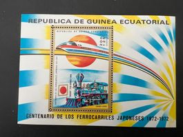 Equatorial Guinea 1972 Japanese Railway ** Luxus (D342)