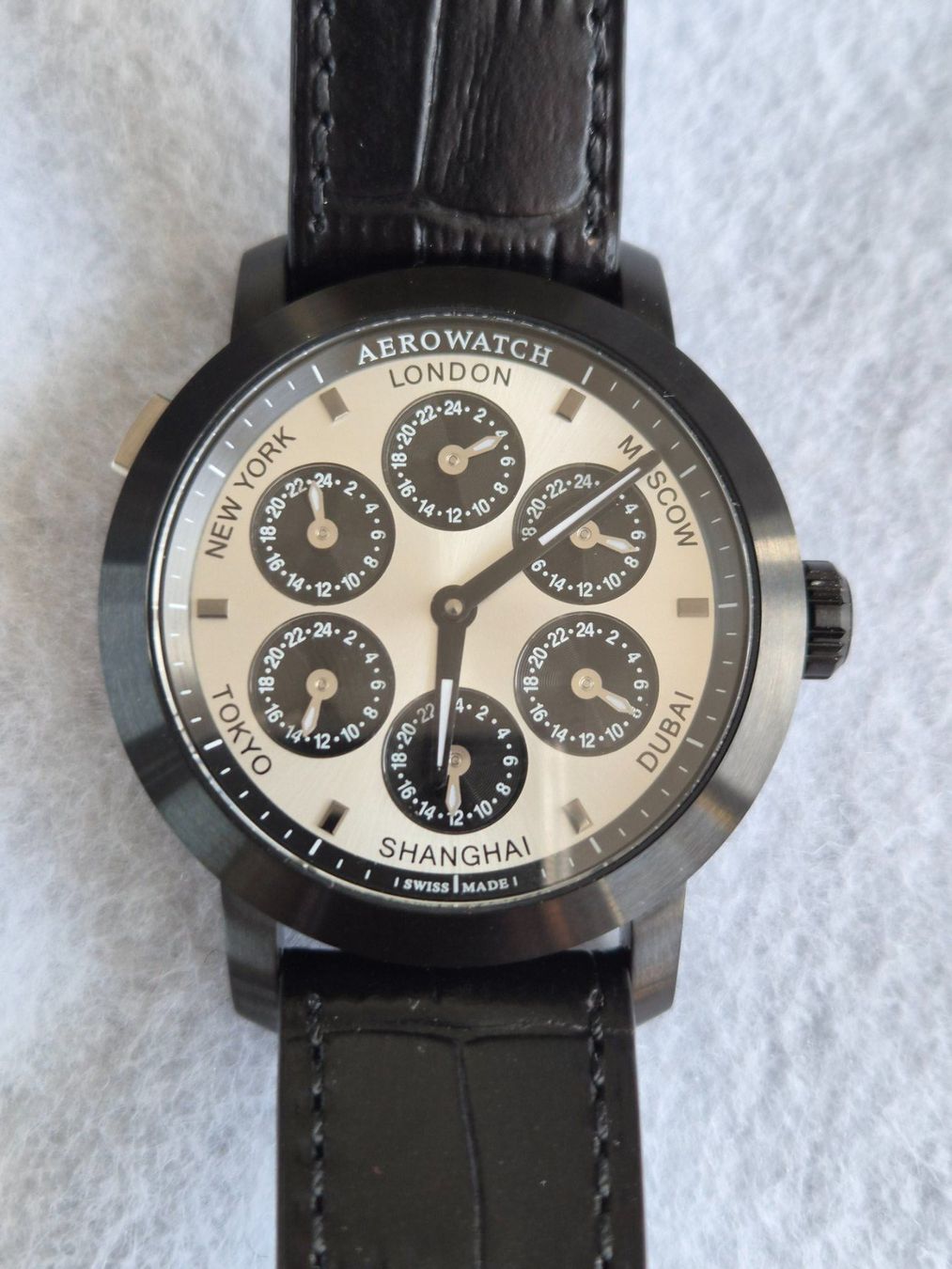 Aerowatch Orologi: Aerowatch 7 Zeitzonen – Nuovo (secondo la descrizione) da Chabrey venduto da Horology