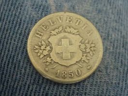 Erste 20 Rappen Prägung   1850  BB
