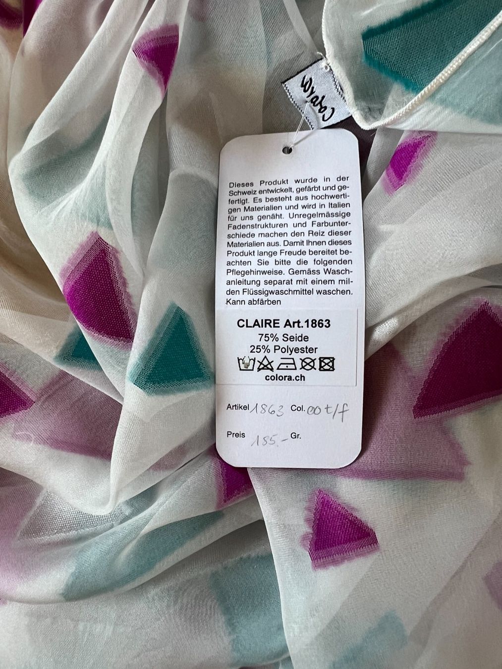 Colora Foulards, Tücher & Schals: Colora Schal, 75% Seide, NEU – Neu und originalverpackt aus Worb von farben20zauber 1