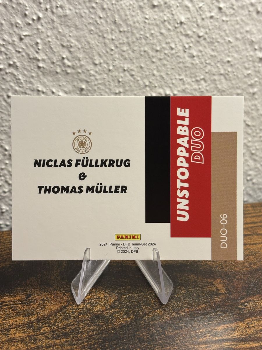 Topps Carte collezionabili: 2024 Panini DFB Team Set Unstoppable Duo Thomas Müller /24 – Nuovo (secondo la descrizione) da Aarberg venduto da gocardz.shop 1