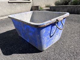 Robuste Mörtelwanne 200L blau Kunststoff Jg. 2007 gebraucht 