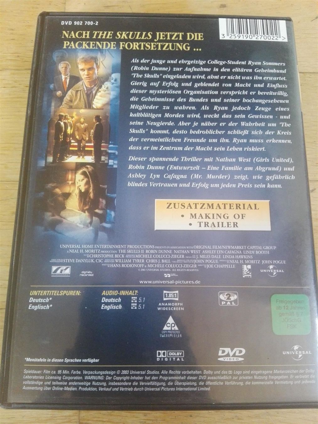 Tutti i DVDs: The Skulls (1 - 3)         -Trilogie- – Usato da St.Gallen venduto da elk2023 3