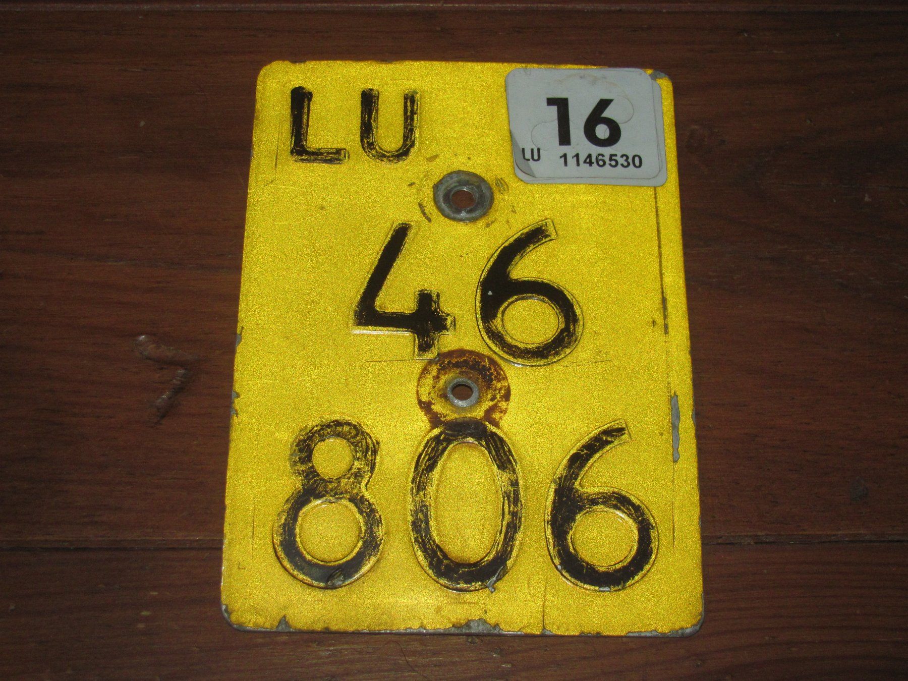 Schilder: Mofa Nummernschild LU gebraucht Kontrollschild – Gebraucht aus Malters von Monark