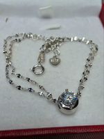 Bracelet argent avec diamant de moissanite de 0,5 ct GRA