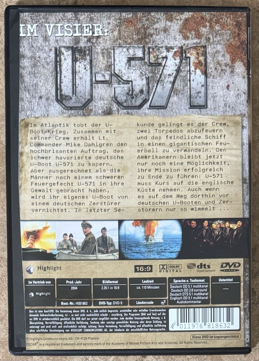 Tous les DVDs: U - 571 – Neuf (Voir description) à Dietikon par AndreaSch01 1