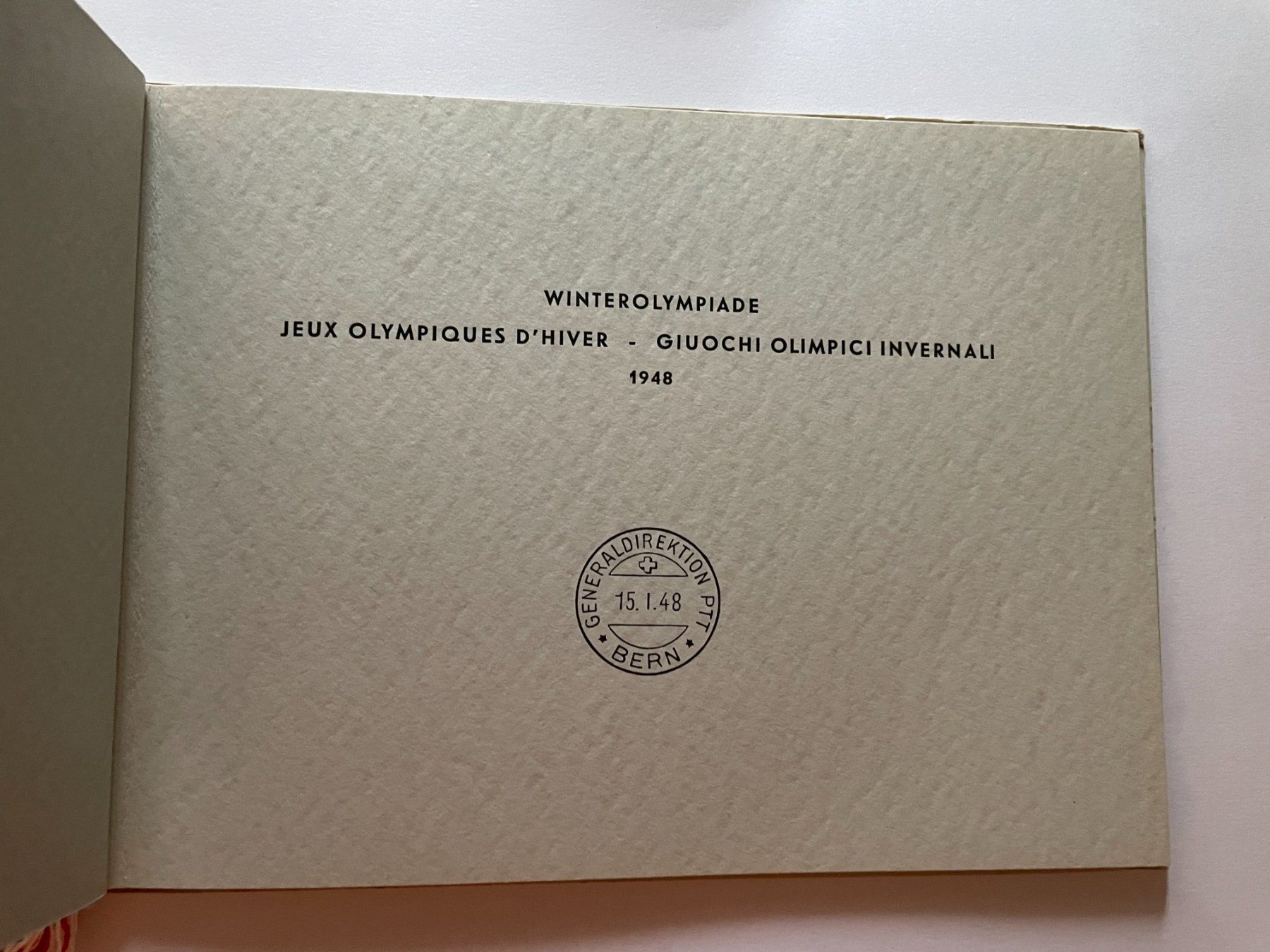 Tutti i francobolli: Winterolympiade 1948, PTT Büchlein – Nuovo (secondo la descrizione) da Menzingen venduto da Wlukas 1