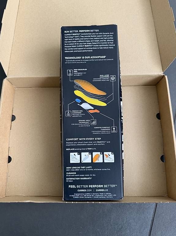 Scarpe da uomo: Currex Dynamic Insole runpro Med Profile L Size – Nuovo e nell'imballaggio originale da Laufen venduto da love_it 2