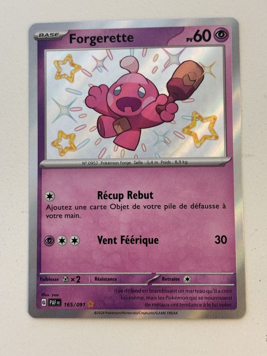 Pokémon Carte collezionabili: Carte Pokémon FORGERETTE paf 165 paf fr – Nuovo (secondo la descrizione) da lausanne venduto da helderj