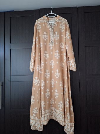 Kaftan Damen (beige; Gr. M/L - fällt aber kleiner aus)
