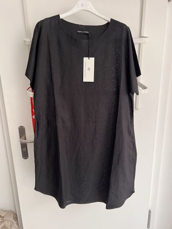 Leinenkleid Hindal&Skudelny, Gr. XL, Neu, Schwarz 