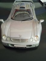 Modellauto Mercedes-Benz CLK GTR AMG silber gut erhalten1:18