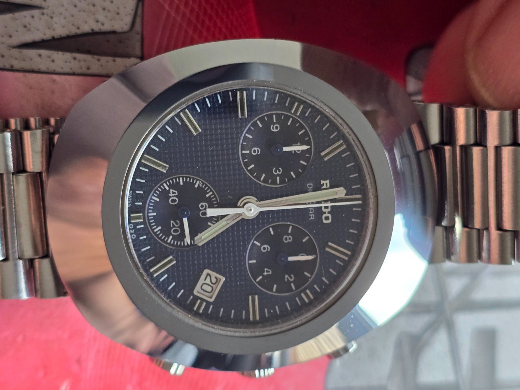 Rado Orologi: 704 Rado Diastar Date Chronograph Wunderschoen – Usato da Muri AG venduto da Corredor 1