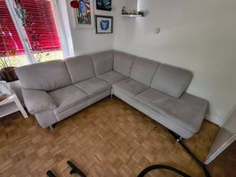 Grosses Alcantara Sofa abzugeben, Preis verhandelbar