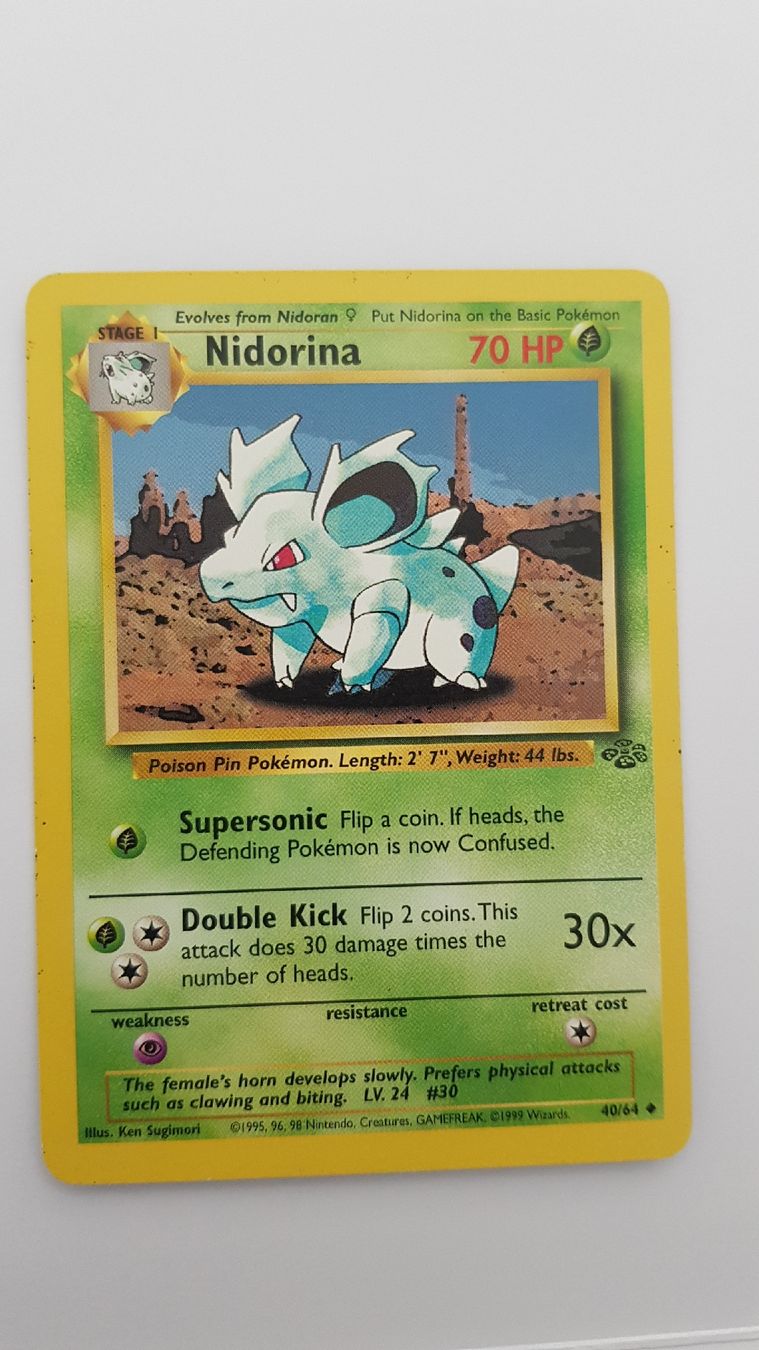 Pokémon Carte collezionabili: Jungle - 40 - Nidorina – Usato da Neuchâtel venduto da bilao
