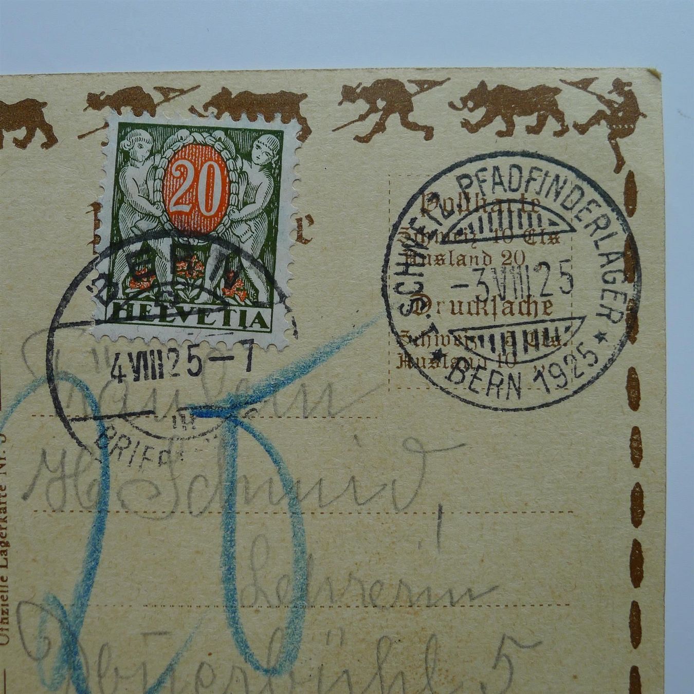 Tutti i francobolli: 1925 Pfadfinder-Lager BERN, Vignette – Usato da Ebikon venduto da SilvioFreund 2