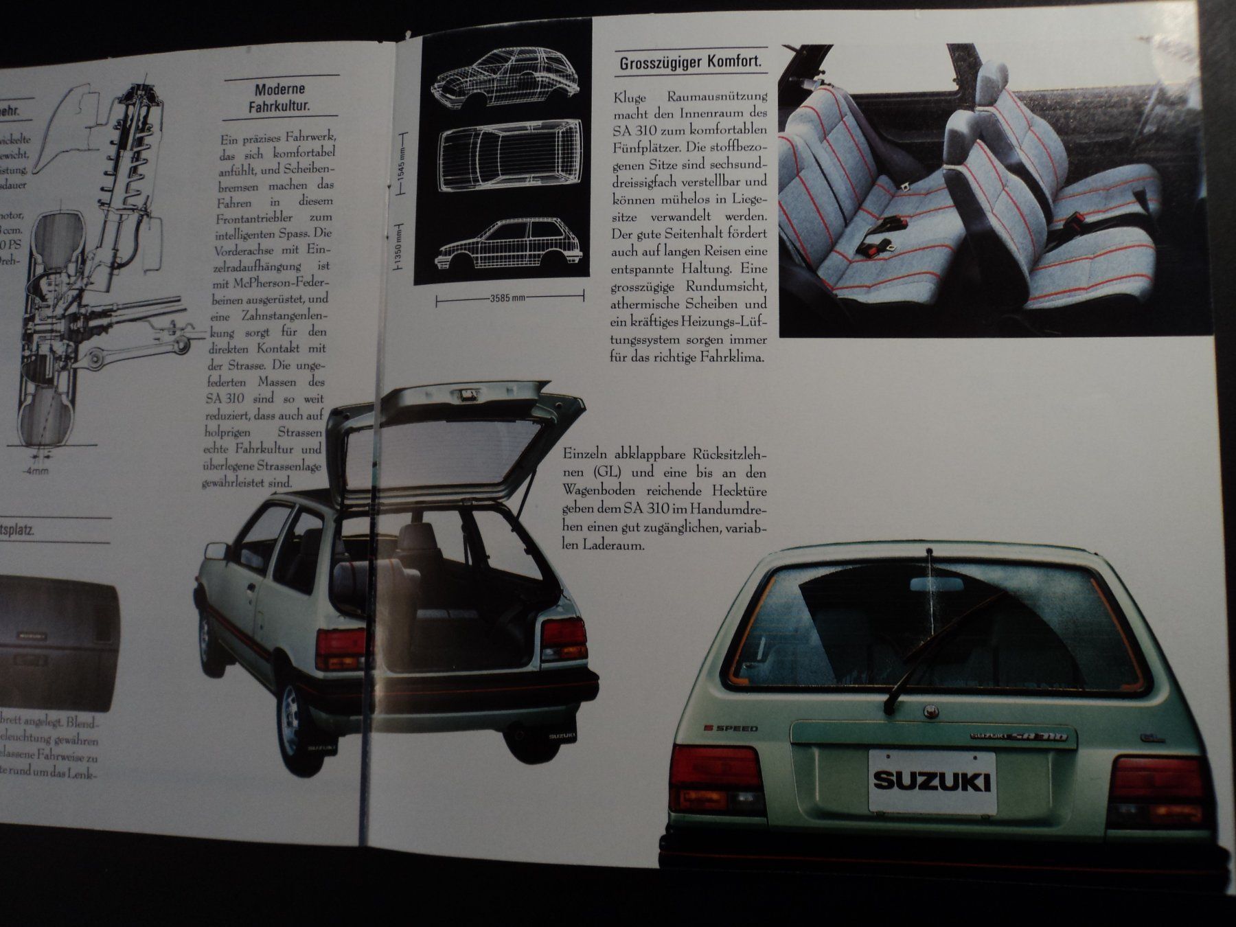 Documenti: Prospekt Suzuki SA310 1984 – Usato da Schwarzenburg venduto da modelCARama 4
