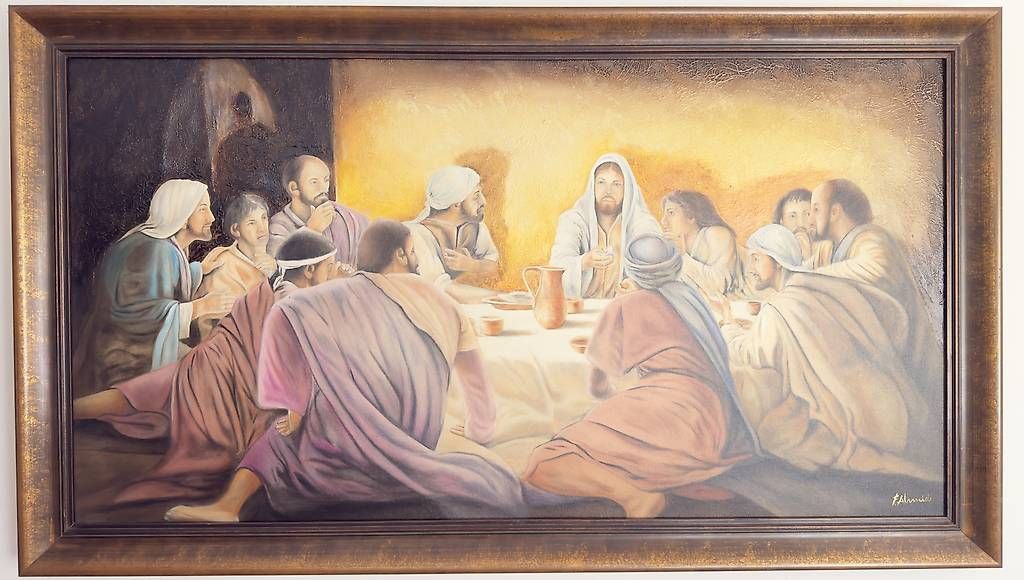 Foto & Immagini: Wunderschönes Bild mit Jesus und seine Jüngern – Usato da Rüti/ZH venduto da Berndschaefer 2