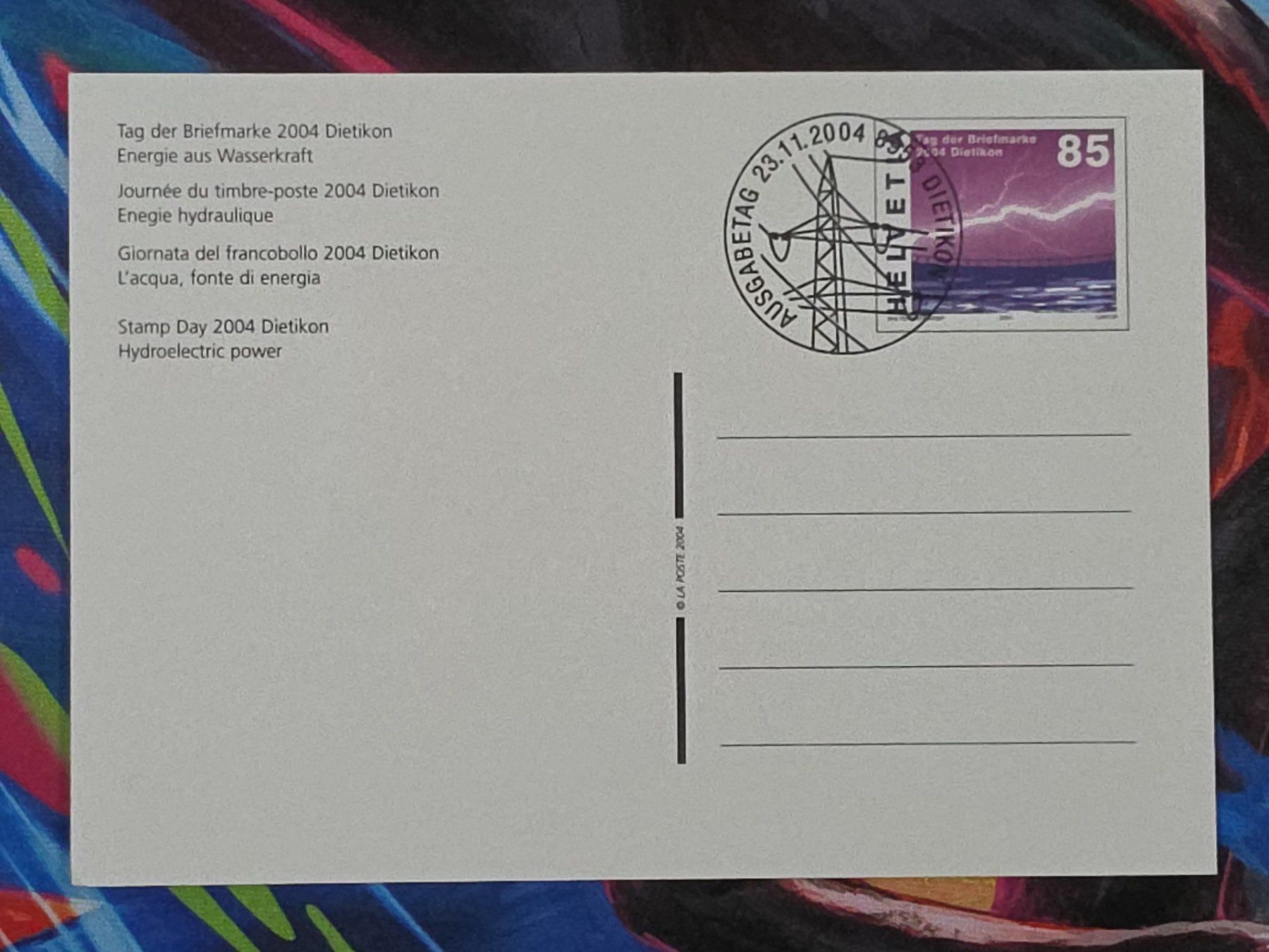 Cartoline postali: CL26 Carte Postale + Timbre Suisse 2004 – Usato da Cousset venduto da Patrick_Collections 1