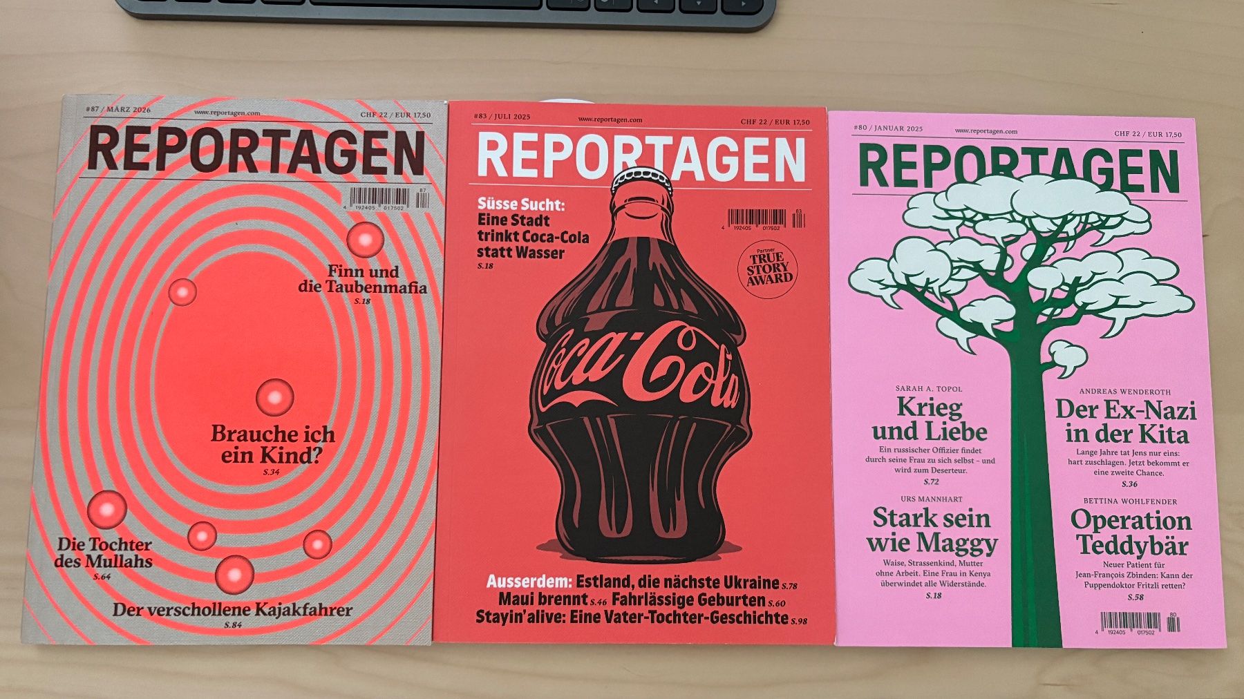 Zeitschriften & Magazine: Reportagen Nr. 80, 83, 87 – Gebraucht aus Vordemwald von ric_m6vq