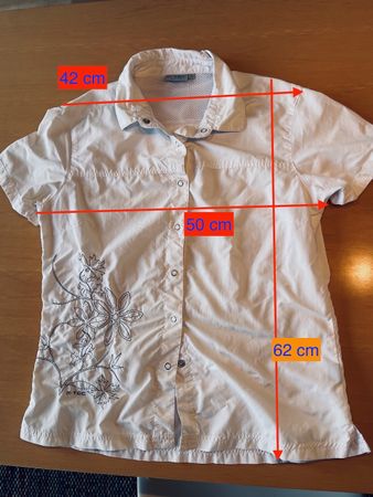 Feminine Kurzarm Wanderbluse, atmungsaktiv von K-Tec, Gr. 38