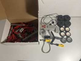 LEGO Technic Konvolut – Räder, Motoren, Propeller, Eisenbahn