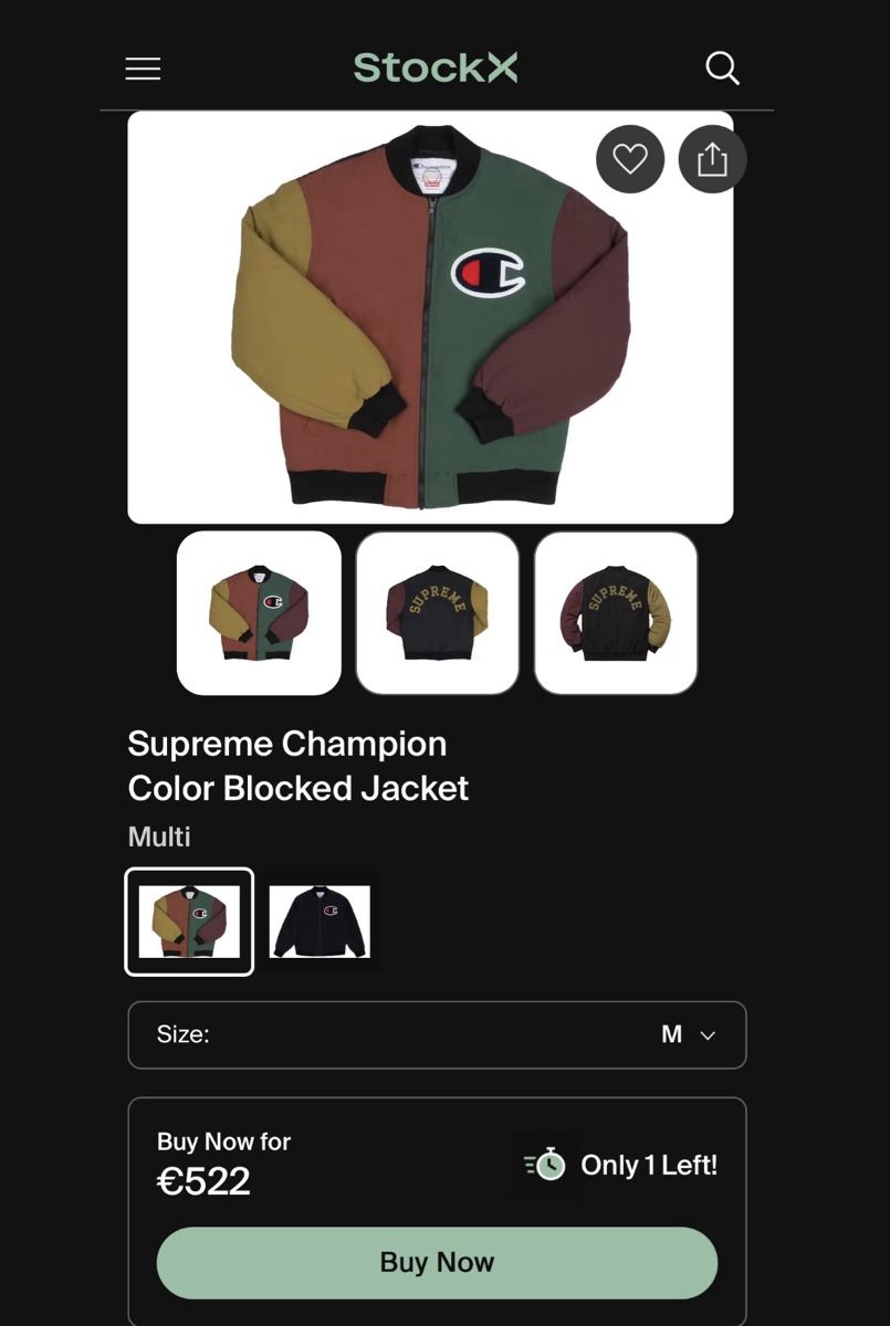 Supreme Giacche: SUPREME x Champion Jacke – Usato da Bitsch venduto da triplesampi 4