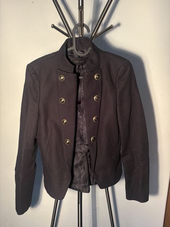 Damen Blazer Zara Basic schwarz Goldknöpfe Grösse XS