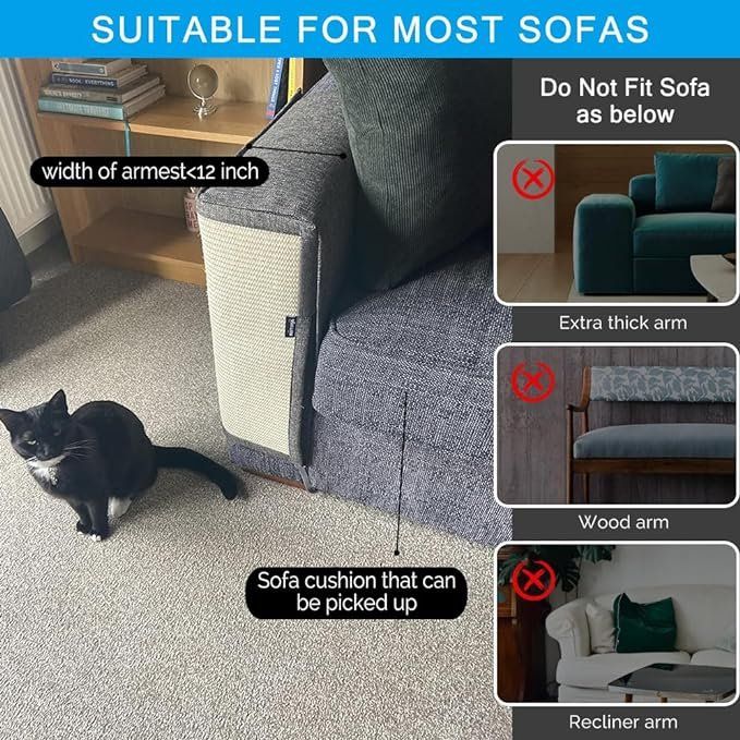 Tiragraffi: Kratzschutz Sofa Katze Möbelschoner.D.grau, Rects oder Links – Nuovo e nell'imballaggio originale da Oberentfelden venduto da Sch_md58 5