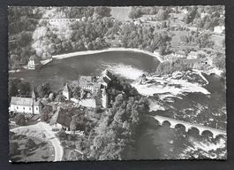 Laufen- ZH, Schloss/ Rheinfall/ Aerophoto Winterthur~1950