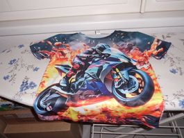 T-Shirt Motorrad (Grösse 116-128) 7-8 Jährig